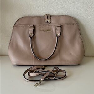 Karl Lagerfeld Tan Leather Satchel